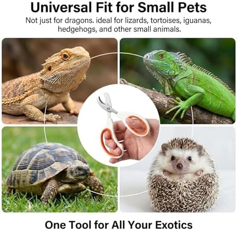 Professional grade non slip pet nail trimmer for iguanas and hedgehogs.