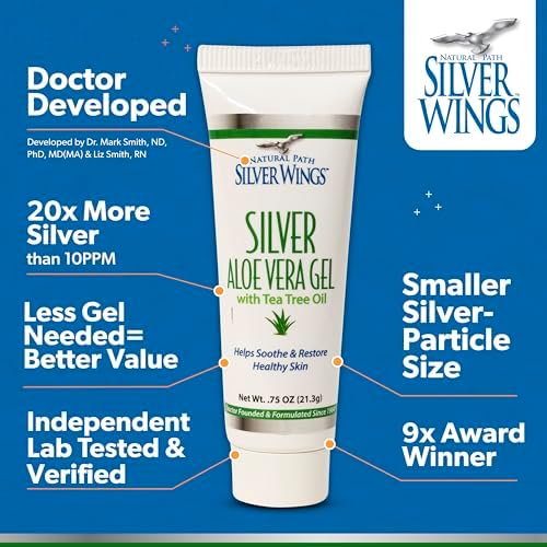 Natural Path Silver Wings 1.5 ounce gel bottle lifestyle presentation
