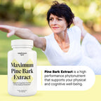 Supplement Spot Maximum Pine Bark Extract capsule count and serving information