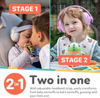 Nuby baby earmuffs with included travel storage case