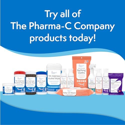 The Pharma-C Company first aid supplies canister with 175 alcohol sheets