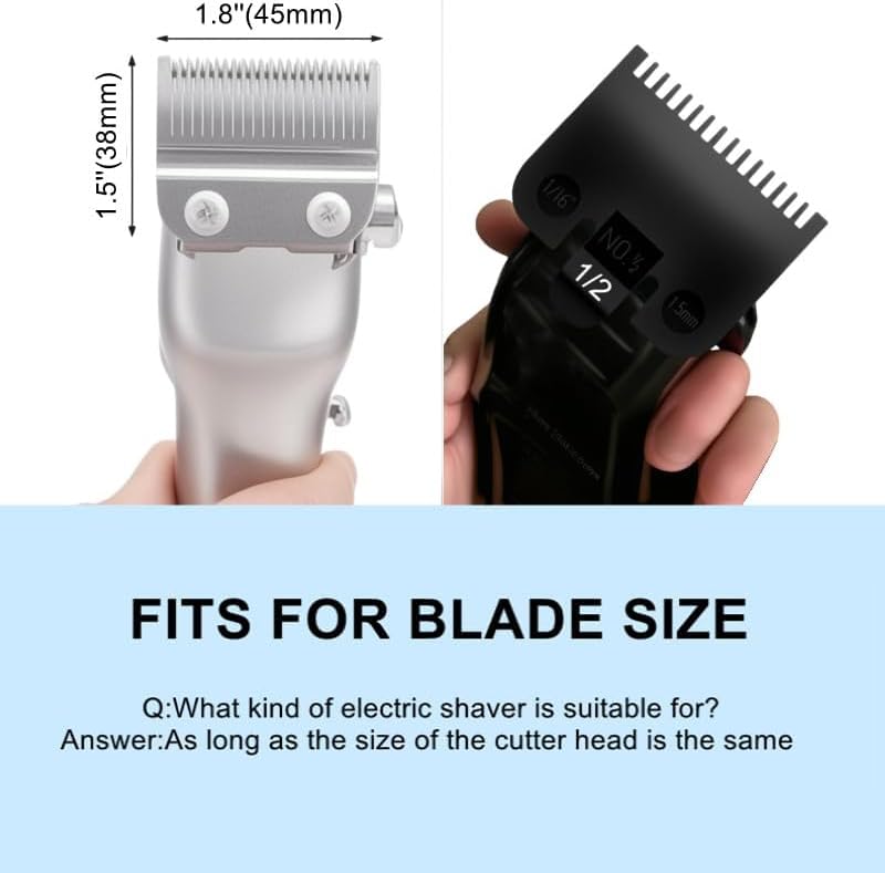 Pdtwq one sixteenth inch hair trimmer attachment showing the durable black plastic construction