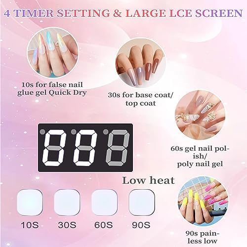 Bomoqing 96W professional nail curing machine top view