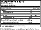 Amazing Nutrition borage oil softgels label supplement facts view