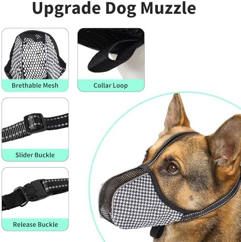 Joypaws reflective adjustable dog mouth guard