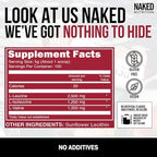 Naked Nutrition Naked BCAAs Amino Acids Powder serving scoop view
