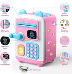 TROTK simulated face recognition kids bank close up of the interactive camera screen and security layout
