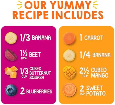 Back of HappyTot organic baby food pouch showing nutritional information