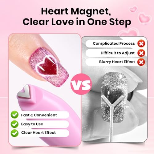Close up of 3 in 1 magnetic nail tool for gel polish
