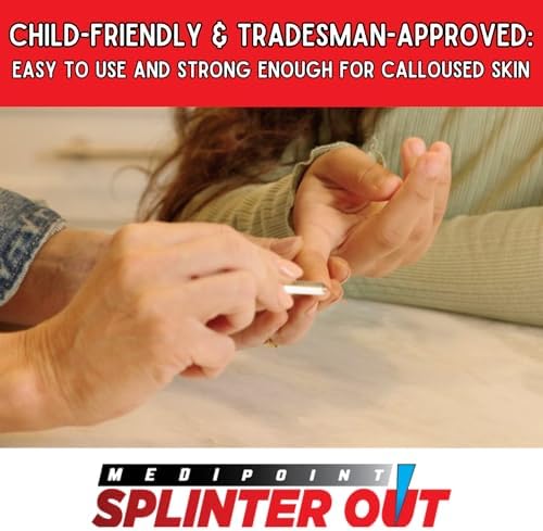Medipoint first aid kit essentials for wood and metal splinter removal