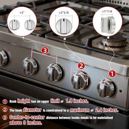 Child proof stove knob cover open view details
