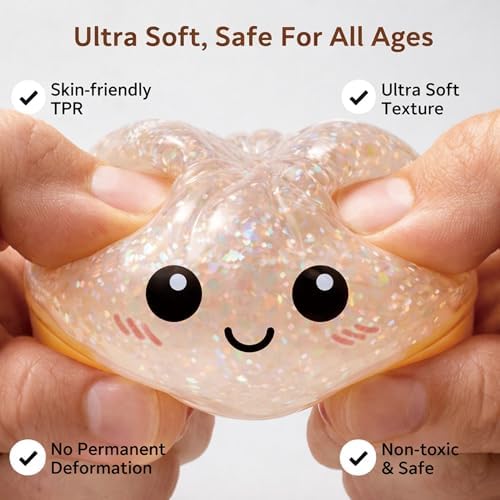 Collection of ten vibrant colors of miniature glitter bao bun toys.