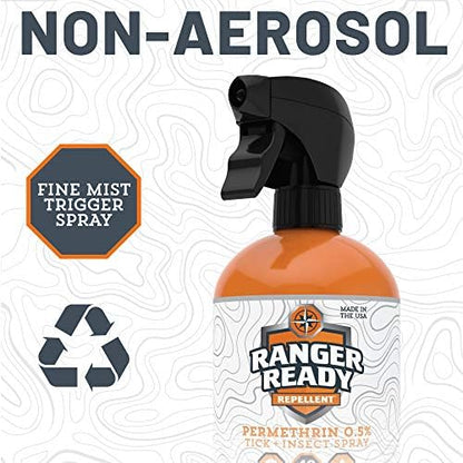 Ranger Ready Permethrin zero scent tick and mosquito protection spray