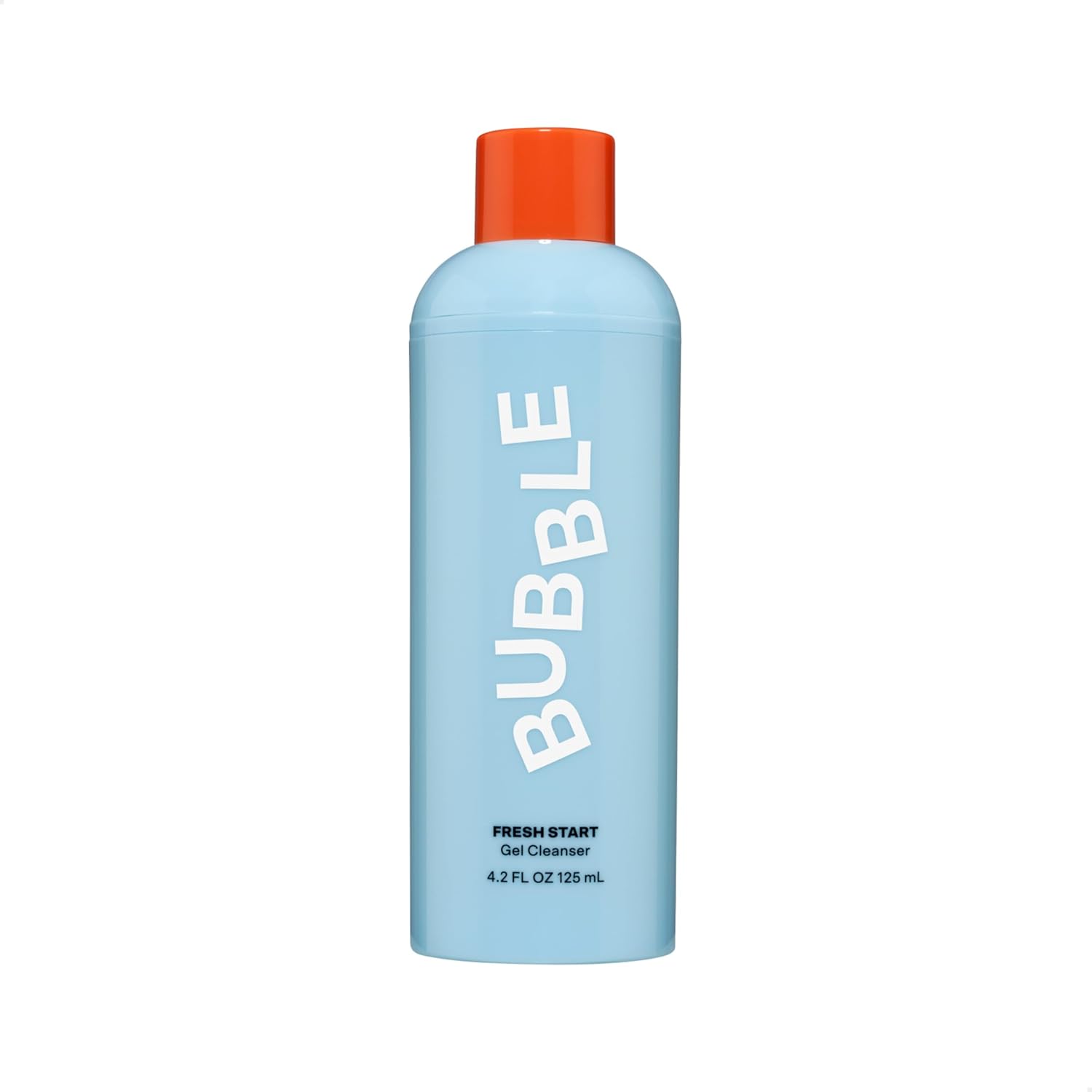 Bubble Skincare Fresh Start Gel Face Wash front view of the 125ml pump bottle
