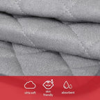 Changing pad liner placed inside a baby bassinet