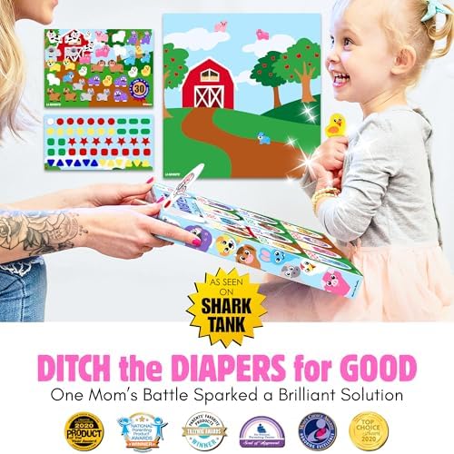 Close up of 14 wooden farm animal blocks for potty training