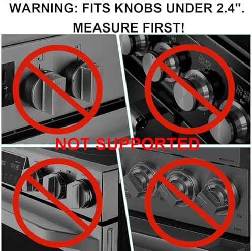 Clear protective stove knob locks for child safety