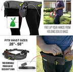 Poop bag dispenser and waste pouch on Taksin belt