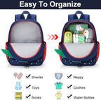 Adjustable padded straps on Accmor dinosaur mini bag