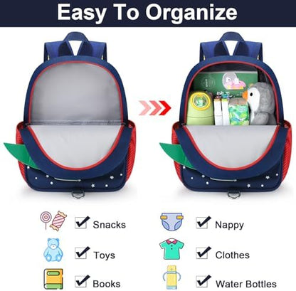 Adjustable padded straps on Accmor dinosaur mini bag
