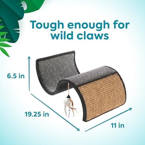 Petlinks furniture protector cat ramp with attached feather toy