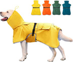 Reflective Dog Raincoat Waterproof Adjustable Dog Hooded Poncho Raincoat for Medium Large Dogs, Lightweight Pet Rain Jacket(Blue, 4XL) - Image 10