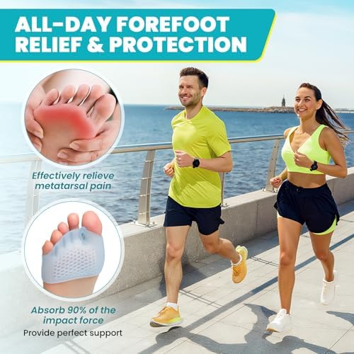 Close up of breathable gel toe separators for hammertoes