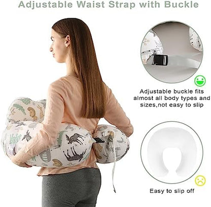 Baby enjoying tummy time on Battop support cushion