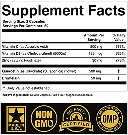 Zinc picolinate and quercetin dihydrate supplement for superior mineral absorption