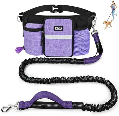 ETACCU heavy duty bungee dog leash extended view highlighting shock absorption