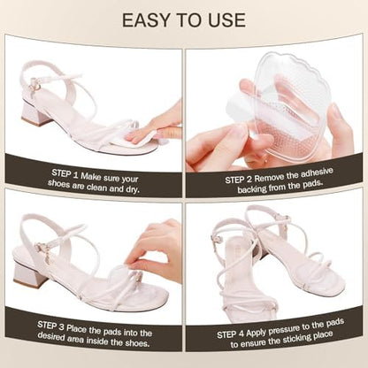 Medical-grade gel metatarsal inserts for Morton's neuroma relief.