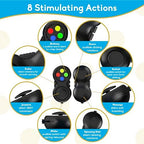 Pilpoc Fidget Pad being held in hand illustrating its portable ergonomic design