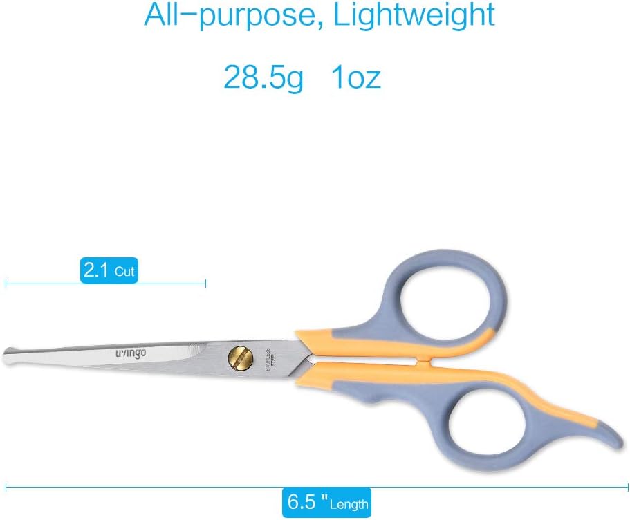 LIVINGO pet grooming scissors micro serrated blade close up for precise animal hair trimming
