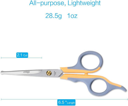 LIVINGO pet grooming scissors micro serrated blade close up for precise animal hair trimming