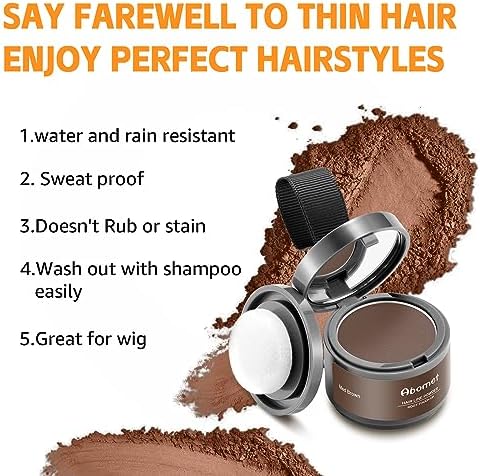 Abomet hair filler powder for men and women usage demo