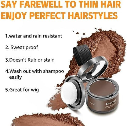 Abomet hair filler powder for men and women usage demo