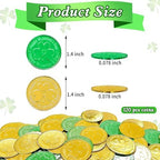 Catephe shamrock lucky coins plastic tokens pack of 120 pieces
