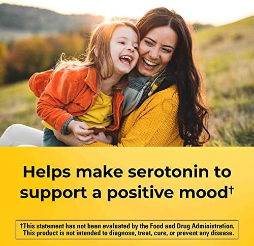 Nature Made 5-HTP orange citrus chewable tablets for serotonin production