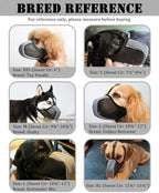 Close up of durable mesh material on dog muzzle