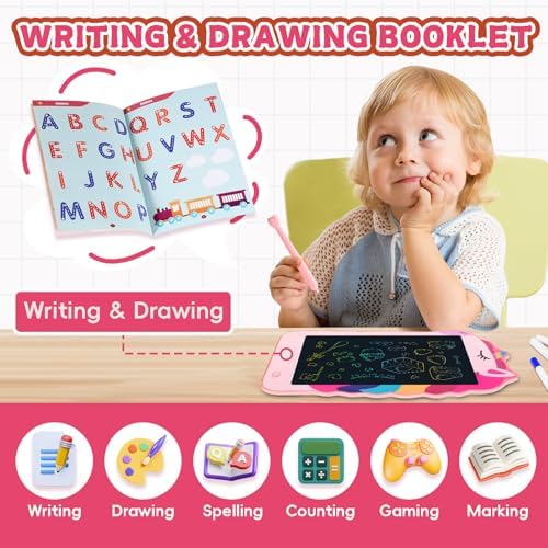 Decute LCD writing tablet with stylus and lanyard attachment