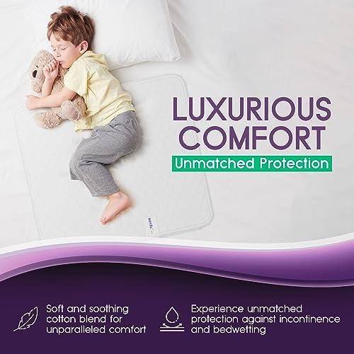 Royal Care washable bed pad folded neatly to show thickness and multi layer construction