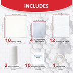Sterile gauze pads and antiseptic wipes included in the All Health kit
