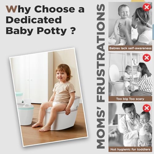 Toddler potty chair with flushing sound and wipes storage