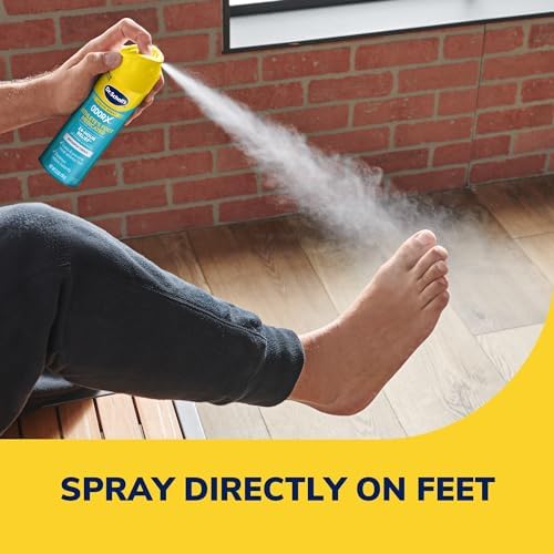 Dr. Scholl's antifungal foot spray for treating itching and burning sensations.