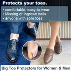 Flexible silicone toe caps for men and women's foot care