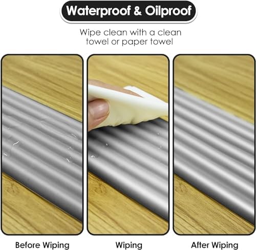 Detailed view of self-adhesive tape on baby edge protector