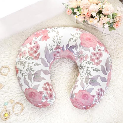 Close up of soft polyester floral fabric texture