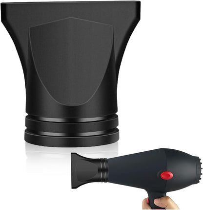 FOMIYES universal hair dryer attachment front view showing the flat concentrator opening for professional styling.