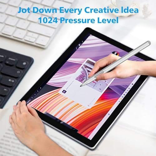 Milikilo tablet pen showcasing the ergonomic flat-edge design and magnetic attachment feature.