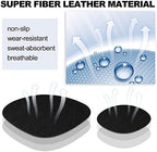 The complete 4 pair value pack of HTZNHXT shoe repair patches for leather footwear.